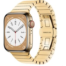 Esranın Dünyası Apple Watch 42MM KR413 Fine Steel Kordon (Saat Değildir) - Gold
