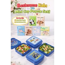 M&H Avantajlı Beslenme Seti: 4 Adet Yemek Saklama Kabı + 9 Adet Cep Peçetesi