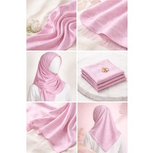 Zarif Fırsat Pudra Jakarlı Eşarp