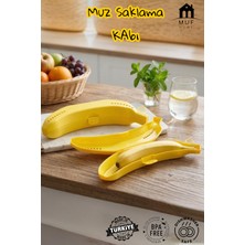 Muf Home Pratik Muz Taşıma ve Saklama Kabı - Ezilmeyi Önleyen Tasarım, Bpa Içermez