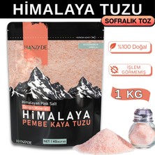 Hanzade Bitkisel Pembe Himalaya Tuzu Toz 1 kg