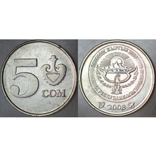 Banknoting Kırgızistan 5 Som 2008.