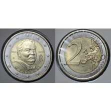 Banknoting Italya Hatıra 2 Euro 2012 Giovanni Pascoli'nin Ölümünün 100. Yılı. Kapamada Çilaltı.
