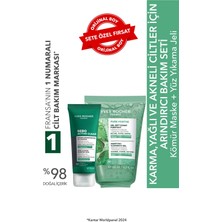 Yves Rocher Derin Arındırıcı Cilt Temizleme Seti -Kömür Maske ve Yüz Yıkama Jeli