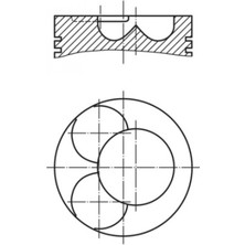 Mahle PİSTON JETTA CADDY 2,0 TDI 1-2 SİL. BMM-BMP (81,00mm)
