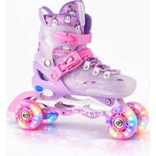 Speedx Cat Profesyonel Çocuk Pateni Işıklı Silikon Tekerler Taşıma Çantalı