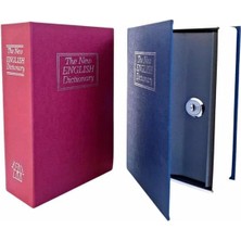 Kitap Görünümlü Gizli Kasa Büyük Boy Anahtarlı Kilitli Para Kasası
