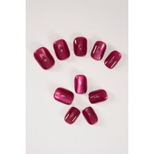 Pop Beauty Takma Tırnak Seti & Zararsız Yapıştırıcı, Cat Eye