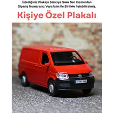 Bebeym Volkswagen Transporter Metal Oyuncak Araba - Kişiye Özel Hediye Plakalı - Kırmızı