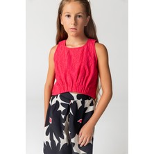 SheShe Kolsuz Crop Kız Çocuk Blüz