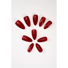 Pop Beauty 24 Adet Takma Tırnak Seti - Zararsız Profesyonel Yapıştırıcı ile Uzun Süreli Parlaklık ve Bakımlı Görünüm