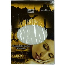 TeknoKapsül Yüzde 100 Krep Yüz ve Vücut Kesesi Beyaz 17X24