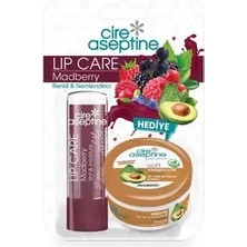 Cire Aseptine Lip Care Madberry Renkli Dudak Bakım Kremi 4,5 G + Avokado Krem Hediyeli