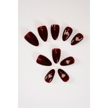 Pop Beauty Takma Tırnak Seti Zararsız Yapıştırıcı ile 24 Adet Farklı Desen ve Renk