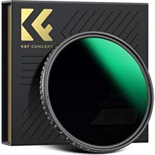 K&F Concept 82MM Değişken Nd Filtre ND8-128 (3-7 Kademeli ) Hd Hidrofobik Vnd Nano-Xcel