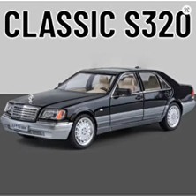 Mercedes Benz S320L Siyah Diecast Model Araba Mercedes Benz W140 320SEL Makam Arabası Toyzhome