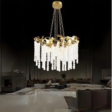 Ronisu Aydınlatma Maria Avize Taşlı Avize Salon Kristal Taşlı Avize