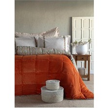Apricitas Home Çift Kişilik Lowel Terakota Softly Kadife Uyku Seti
