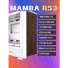 Sinerji Mamba R53 Gigabyte Geforce RTX5060TI 16GB Ryzen 5 7600 16GB 512GB SSD