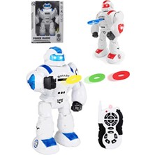 Oruç Oyuncak Uzaktan Kumandalı Disk Atan Savaşçı Robot - Akıllı Oyuncak Robot-Hareket Sensörlü