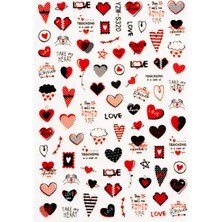 Pop Beauty Nail Art Tırnak Süsleme Sticker, Tırnak Dövmesi, Tırnak Tattoo