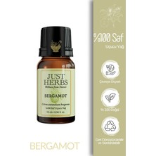 Just Herbs Bergamot Yağı 10 ml %100 Saf ve Doğal Citrus Aurantium Bergamia Oil