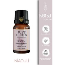 Just Herbs Niaouli Yağı 10 ml %100 Saf ve Doğal Melaleuca Quinquenervia Oil
