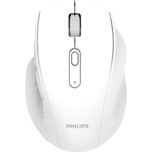 Philips SPK7547 Kablosuz Bluetooth 4000DPI 7 Tuşlu Optik Sessiz Mouse Beyaz (Philips Türkiye Garantili)