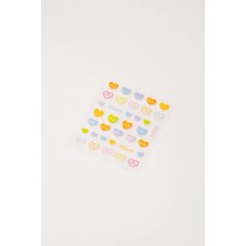 Pop Beauty Nail Art Tırnak Süsleme Sticker, Tırnak Dövmesi, 5d Kabartmalı Kalpli