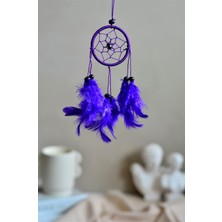 Miamantra Araba Süsü Mor Renkli Rüya Kapanı (6 cm çap)