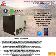 Spower Energy Solar Hibrit Jeneratör SG-4.2 24 105 (4200 Watt)