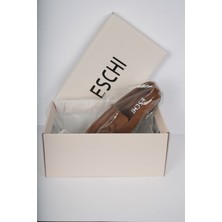 Eschi Kadın Günlük Hakiki Deri Loafer Kaydırmaz Taban Esnek Rahat Ortopedik Loafer Ayakkabı