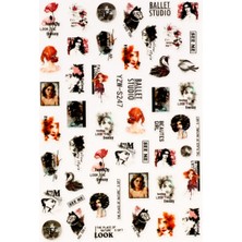 Pop Beauty Nail Art Tırnak Süsleme Sticker, Tırnak Dövmesi, Tırnak Tattoo