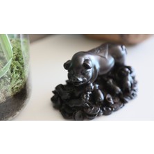 Miamantra Feng Shui Para Kesesi Taşıyan Şans Domuzcuğu ve Bebekleri Biblosu - (14 cm)