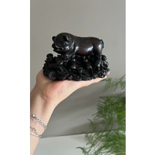 Miamantra Feng Shui Para Kesesi Taşıyan Şans Domuzcuğu ve Bebekleri Biblosu - (14 cm)