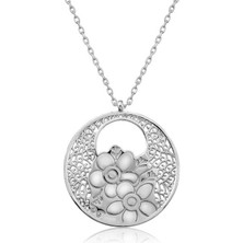Diger KENPAZAR925 Ayar Gümüş Yaşam Çiçeği Kadın Gümüş Kolye