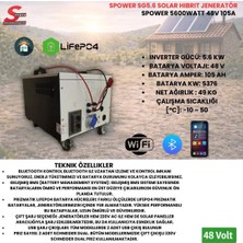 Spower Energy Solar Hibrit Jeneratör SG-5.6 48 105 (5600 Watt)