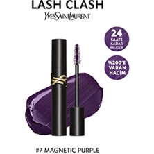 Yves Saint Laurent Yüksek Hacim Veren Maskara 07 Purple Mor Renk ve Orijinal Boy ile 24 Saat Kalıcılık 3614274598773