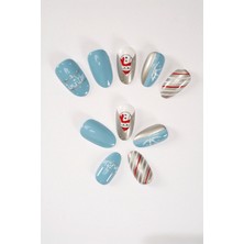 Pop Beauty Takma Tırnak Seti 24 Adet Desenli Tırnak ile Hızlı ve Kolay Uygulama