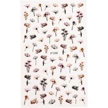 Pop Beauty Tırnak Süsleme Sticker Renkli Tırnak Dövmesi Kolay Kullanım 1 Adet