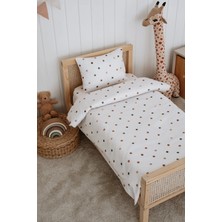 Lolle Baby & Kids Bebek Çocuk Nevresim Takımı (100X150), Organik Pamuk Saten - Dots