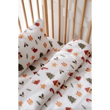 Lolle Baby & Kids Bebek Çocuk Nevresim Takımı (100X150), Organik Pamuk Saten - Santa
