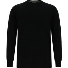 Abdullah Kiğılı Bisiklet Yaka Regular Fit Yünlü Kaşmirli Italyan Triko Kazak