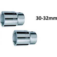 ALWAYSSPEED - Rico 2 Adet 3/4 32MM 30MM 6 Köşe Kısa Lokma Ağır Hizmet Tipi