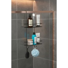 Ntc Metal Askılı Banyo Rafı Duş Şampuanlık Duşakabin Havlu Askısıduvar Düzenleyici Organizer