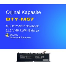 Ümit Maker MSI BTY-M57 Notebook 11.1 V 46.71Wh Batarya – Orjinal Uyumlu, Yüksek Performanslı