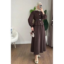 YS Butik Zara Krep Yeni Sezon Etekli Takım