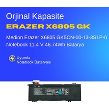 Ümit Maker Medion Erazer X6805 GK5CN-00-13-3S1P-0 Notebook 11.4 V 46.74Wh Batarya – Orjinal Uyumlu, Yüksek Performanslı