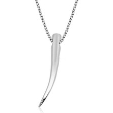 Diger KENPAZAR925 Ayar Gümüş Fil Dişi Gümüş Kolye