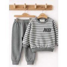Moukou Bebek Pamuklu 2’li Takım – Sweatshirt ve Alt Seti, Yumuşak Konforlu Günlük Kıyafet
